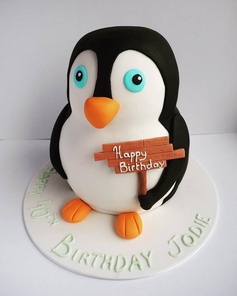 Penguin Cake Topper Birthday Penguin Cake Topper Birthday